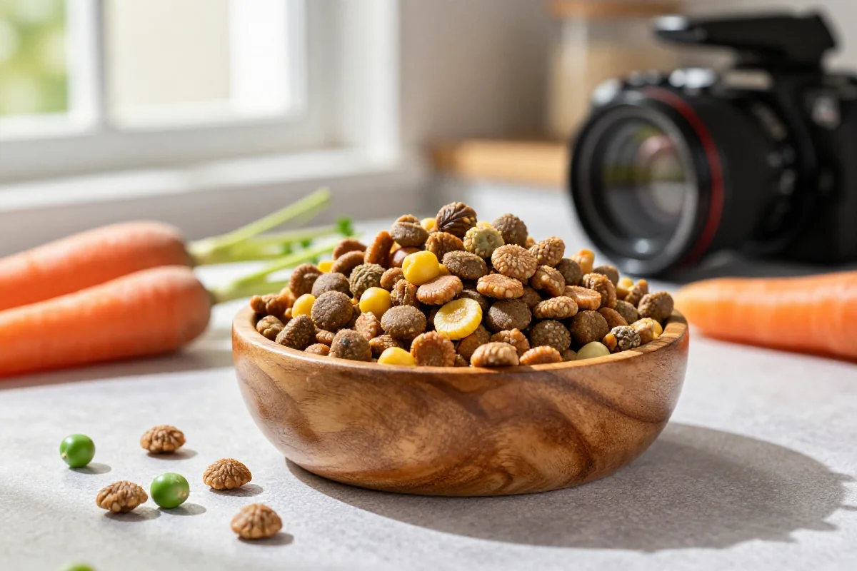 Alternative proteinkilder for hundemat med insektprotein og planteingredienser.