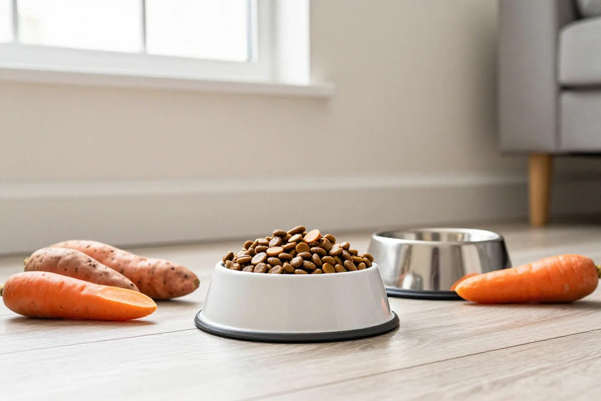 Allergivennlig hundemating med tørrfôr og naturlige ingredienser