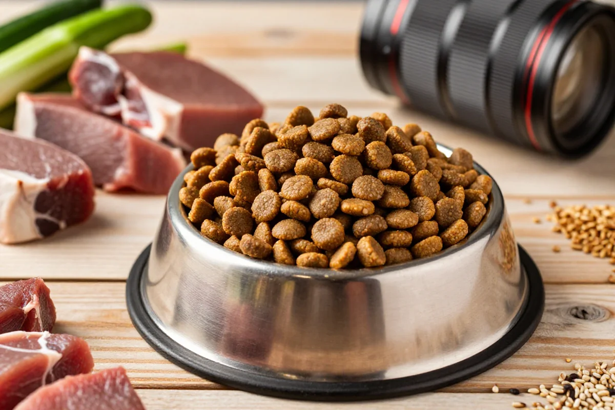 Hundefôr av høy kvalitet med tørrfôr og ferske ingredienser.