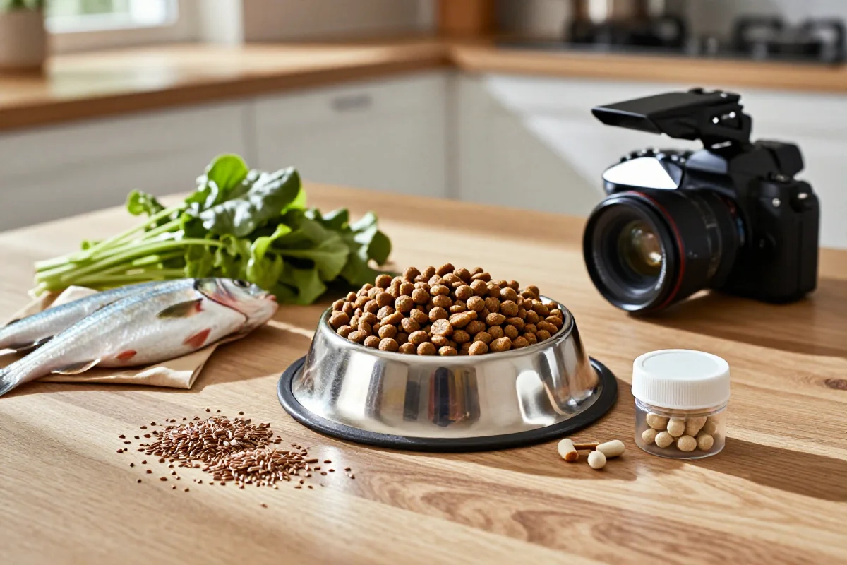 Hundefôr og friske ingredienser for tysk schäferhunds leddhelse